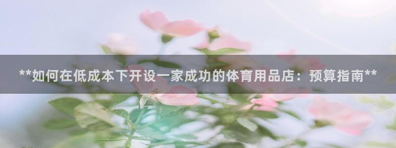 欧陆娱乐能提现嘛?：**如何在低成本下开设一家成功的