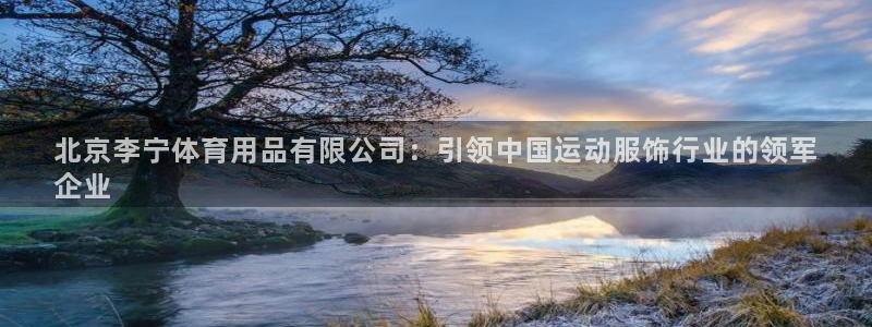 欧陆娱乐平台登陆地址在哪看：北京李宁体育用品有限公司