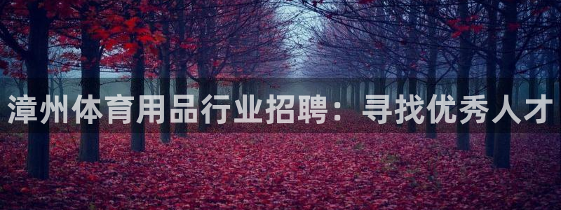 欧陆娱乐平台登陆地址在哪改：漳州体育用品行业招聘：寻