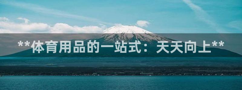 欧陆娱乐总代：**体育用品的一站式：天天向上**